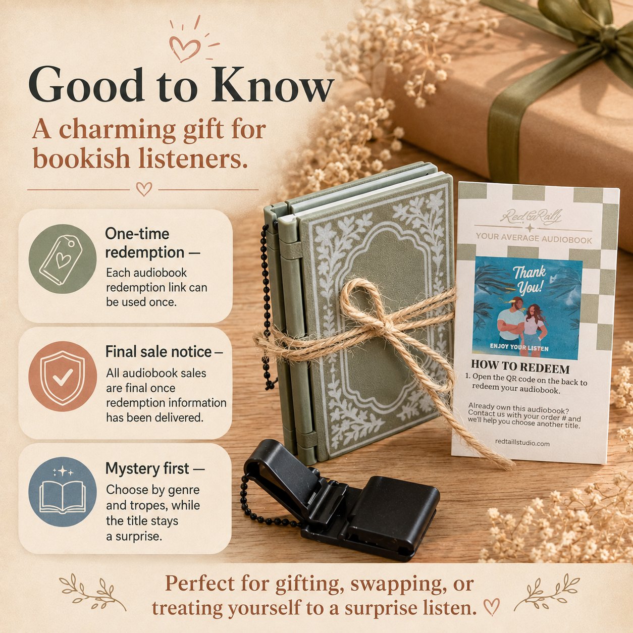 📚Blind Date With An Audiobook 🎧 | Mystery Audiobook Gift For Book Lovers