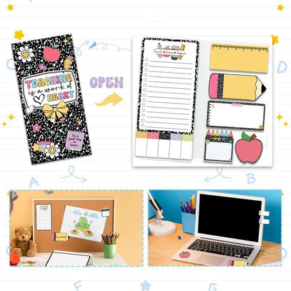 "Work of Heart" Teacher Appreciation Sticky Note Portfolio
