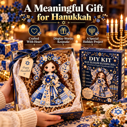 🕎🧵 Hanukkah DIY Patchwork Doll Kit | 3 Festival of Lights Designs