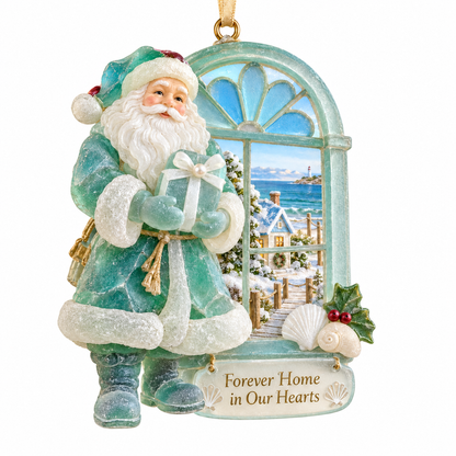 Coastal Santa Christmas Ornament