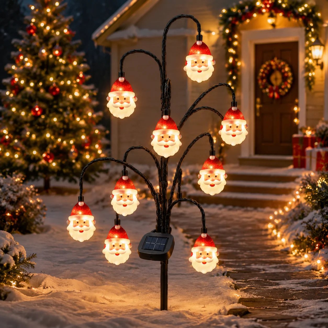 ⏳ Last Day 49% OFF – 🎄Solar Christmas Character Pathway Stake Light Collection | 5 Festive Designs with Warm White LEDs, Automatic Dusk-to-Dawn Lighting & Easy Ground-Stake Setup ✨