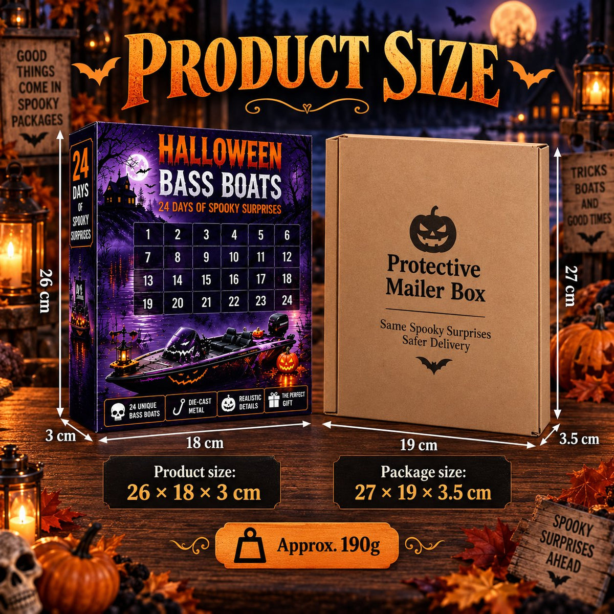 🎃 2026 Haunted Bass Boats Advent Calendar | 24 Surprises
