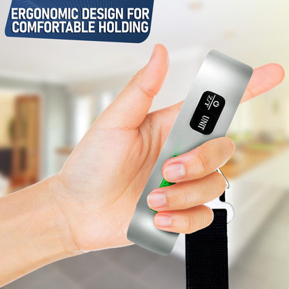 🧳 Portable Digital Luggage Scale | 110 lb Capacity