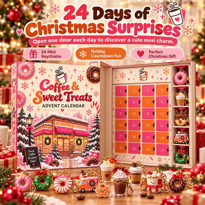 🎄 24-Day Christmas Keychain Advent Calendar – Daily Mini Charm Surprises For Holiday Countdown