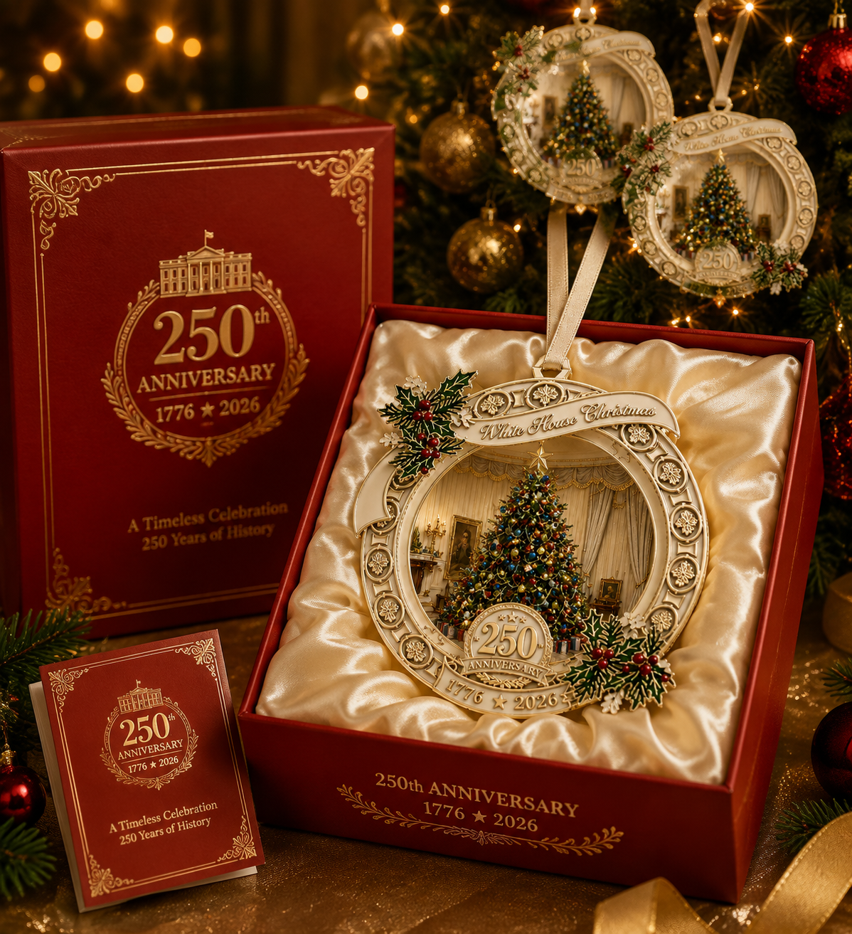 250th Anniversary White House Christmas Tree Ornament – Limited Edition Collectible