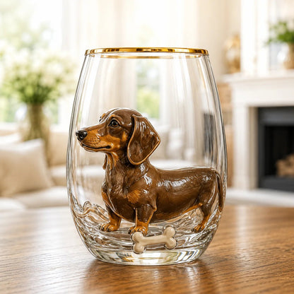 🐶 3D Dog Breed Glass Collection