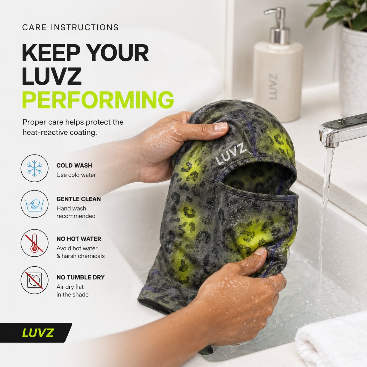 VOID V2 Reversible Thermal Balaclava Thermochromic Color Shift Face Mask for Outdoor Sports & Avant-Garde Street Style