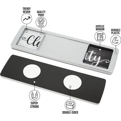 Clean Dirty Dishwasher Magnet Indicator Sign ✨