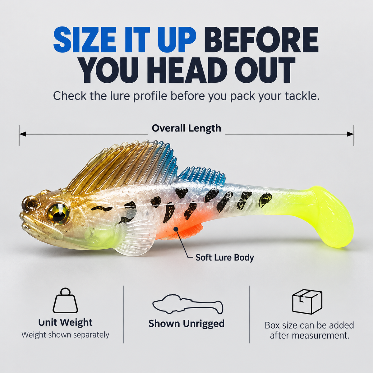 🔥HOT SALE🔥5-Piece T-Tail Soft Lure Set with Box