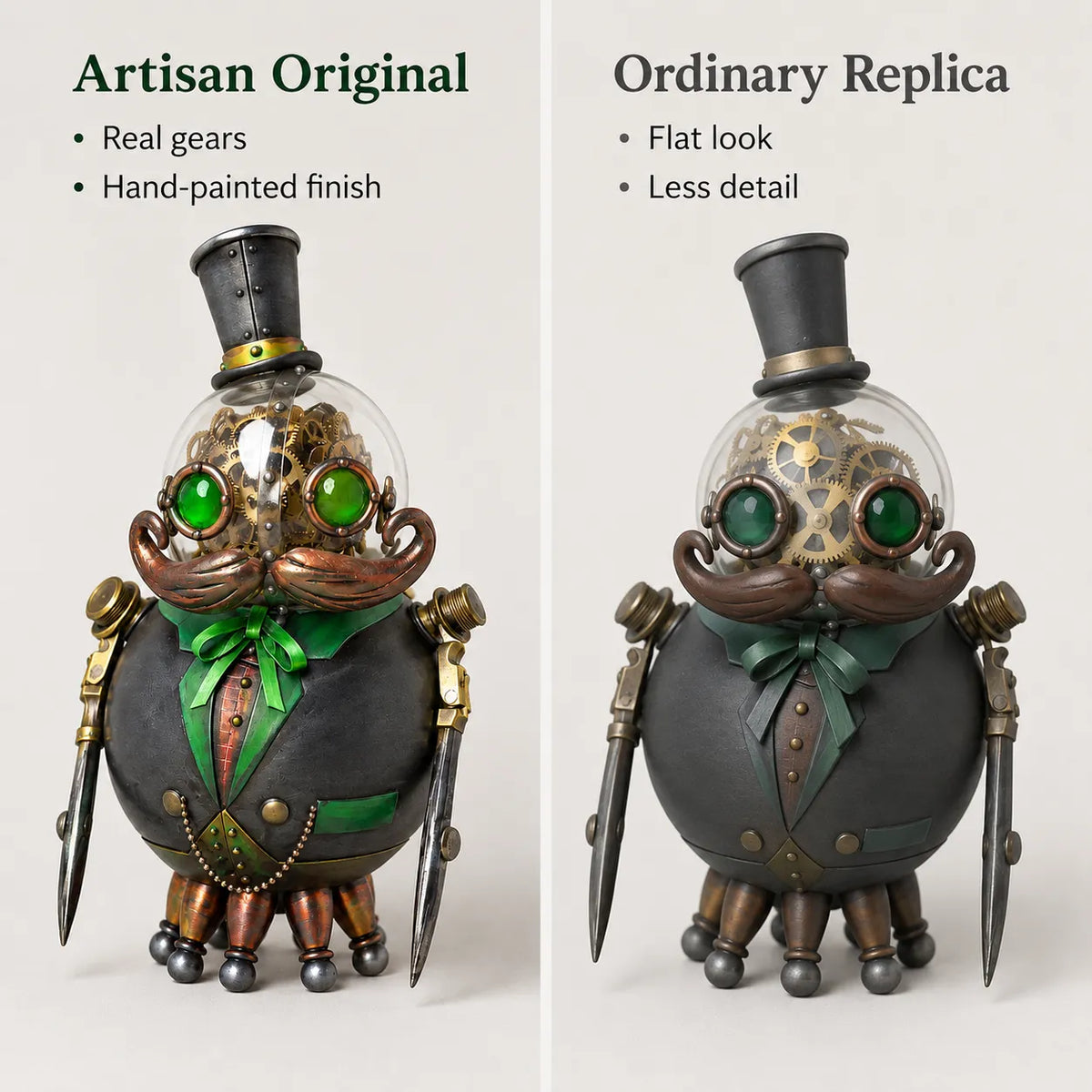 📐SteamPunk Mechanical Scholar Gear Art Sculpture