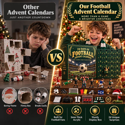 ⚽ Soccer Fan 24-Day Advent Calendar – Acrylic Miniatures