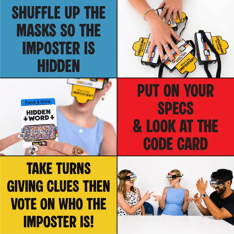 🔥LAST DAY 50% OFF - 🕵️Lucky Egg Sus Specs - The Clueless Clue-Giving Imposter Game
