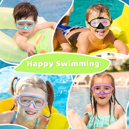 🏊‍♀️ Buy 1 Get 1 Free🏊‍♀️-HD children's large frame waterproof and anti-fog swimming goggles🏊‍♀️