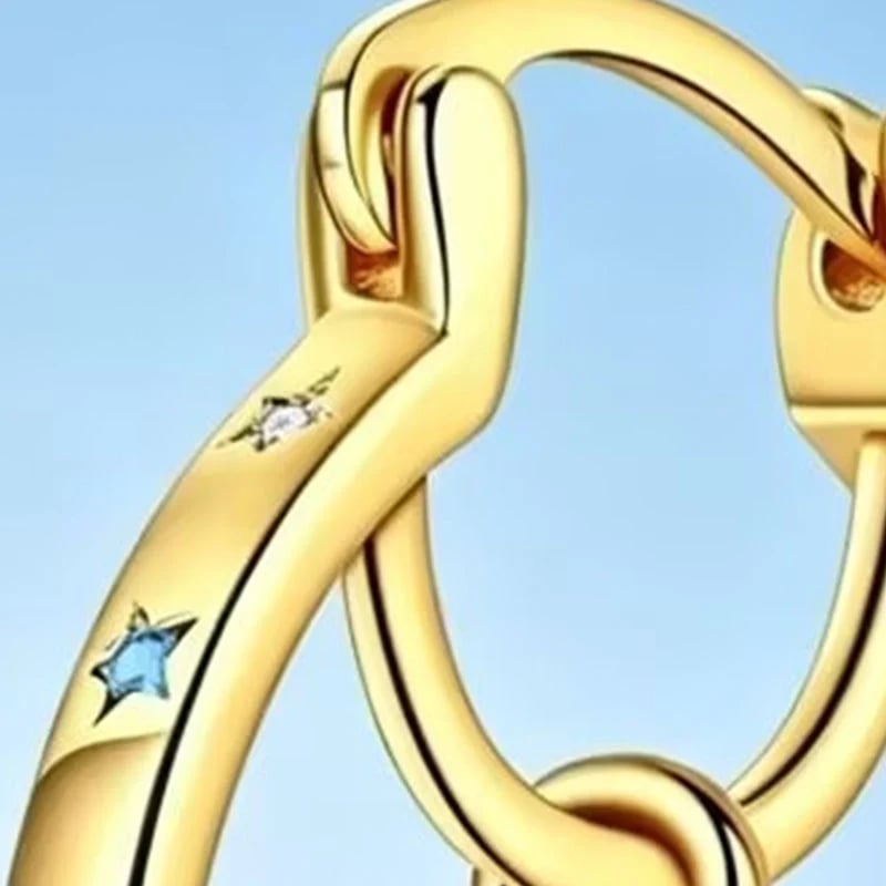 ⏰Celestial Double Layer Hoop Earrings