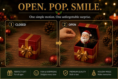 ⏳ Last Day 49% OFF – 🎁 Christmas Magic Pop-Up Gift Box | Instant Surprise Gift With 6 Festive Characters For Christmas Morning, Secret Santa & Holiday Celebrations 🎄
