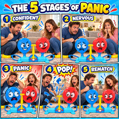 Rump Race Balloon Popping Battle Board Game Family Game Night, Party Game