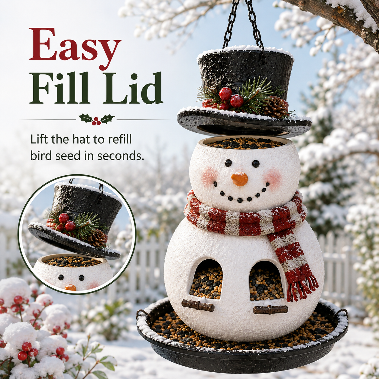 🎁 Christmas Bird Feeder Collection™ – Festive Hanging Garden Feeders for Wild Birds🎄