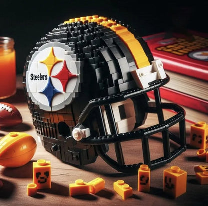 🏈 Building Block Football Helmet – 300+ Piece Collectible Construction Set
