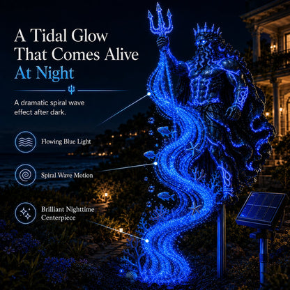 🔥Last Day 49% OFF🔥🌊 Poseidon Tidal Spiral Solar Garden Light