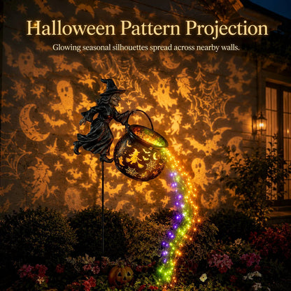 🌟2026 NEW HOT SALE 49% OFF🎃Halloween Witch Cauldron Garden Light