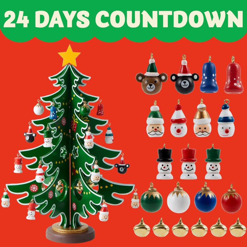 ⏳ Last Day 49% OFF – 🎄24-Day Christmas Tree Advent Calendar | 24 Unique Hanging Ornaments for Daily Surprises, Tree Decorating & Holiday Countdown Fun ✨