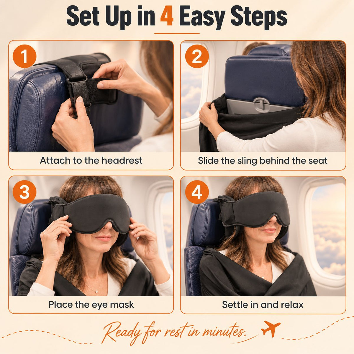 Integrated Travel Sleep Support Kit🧳——All-In-One Sleep Support for Head, Shoulders & Body