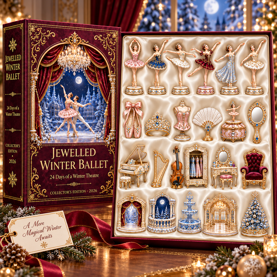 Winter ballet miniature scene