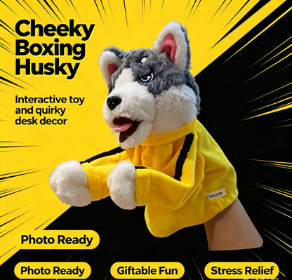 🔥HOT SALE🔥Interactive Boxing Husky Hand Puppet Toy with Sound Effects