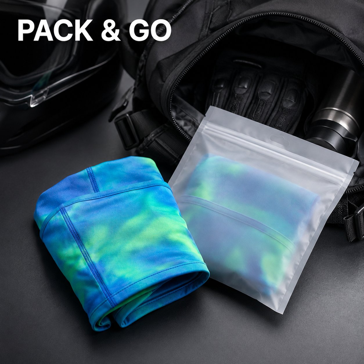 Outdoor Gradient Temperature-Sensitive Color-Changing Balaclava