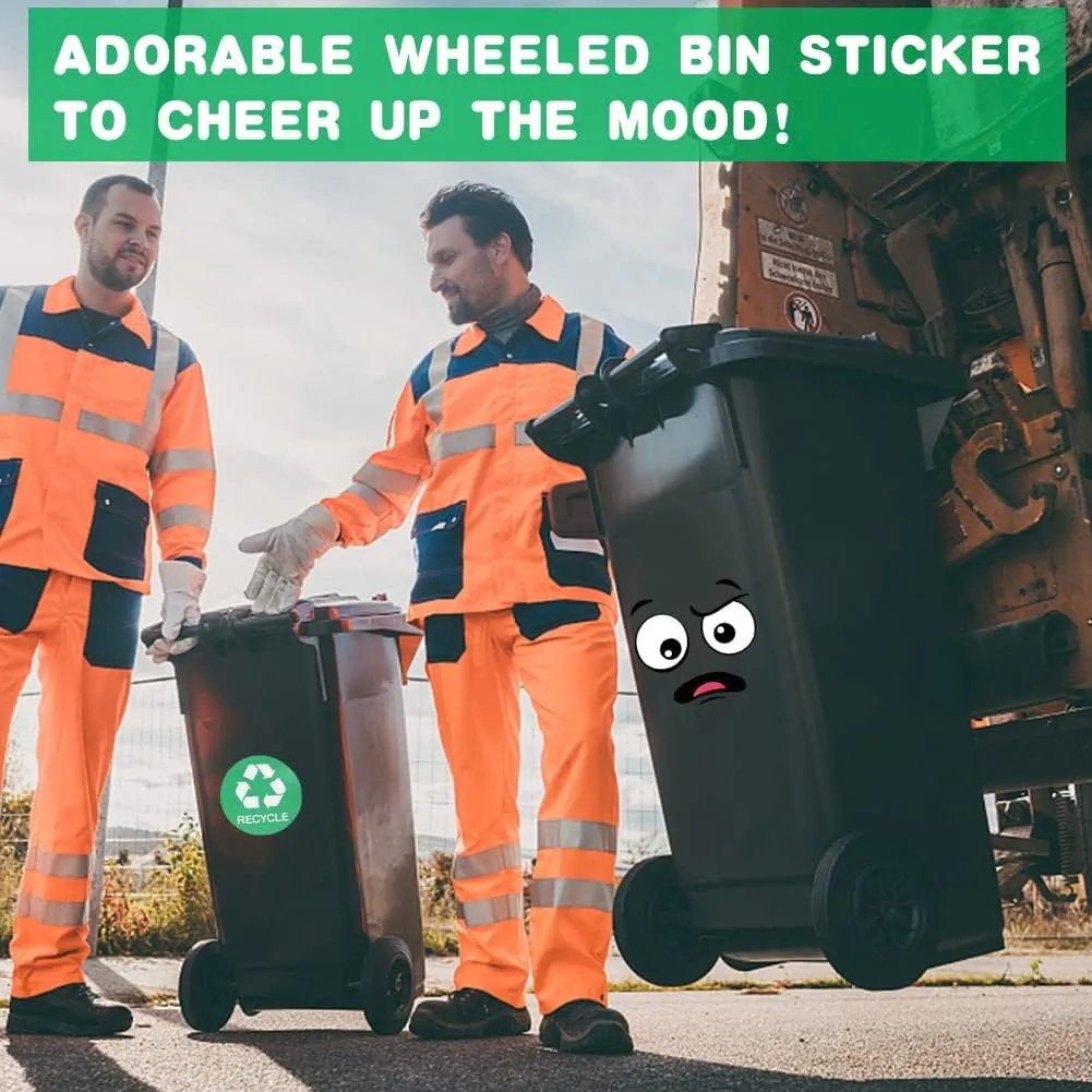 🌱 Eco-friendly sticker set for trash cans