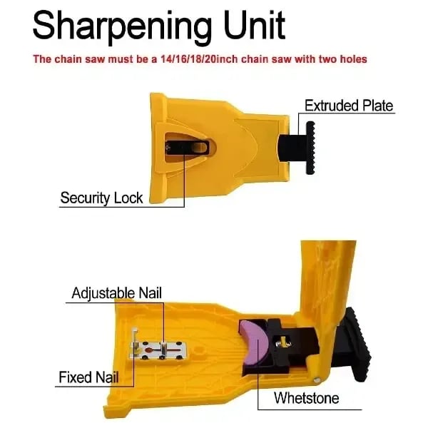 Portable 14-20" Chainsaw Chain Sharpener
