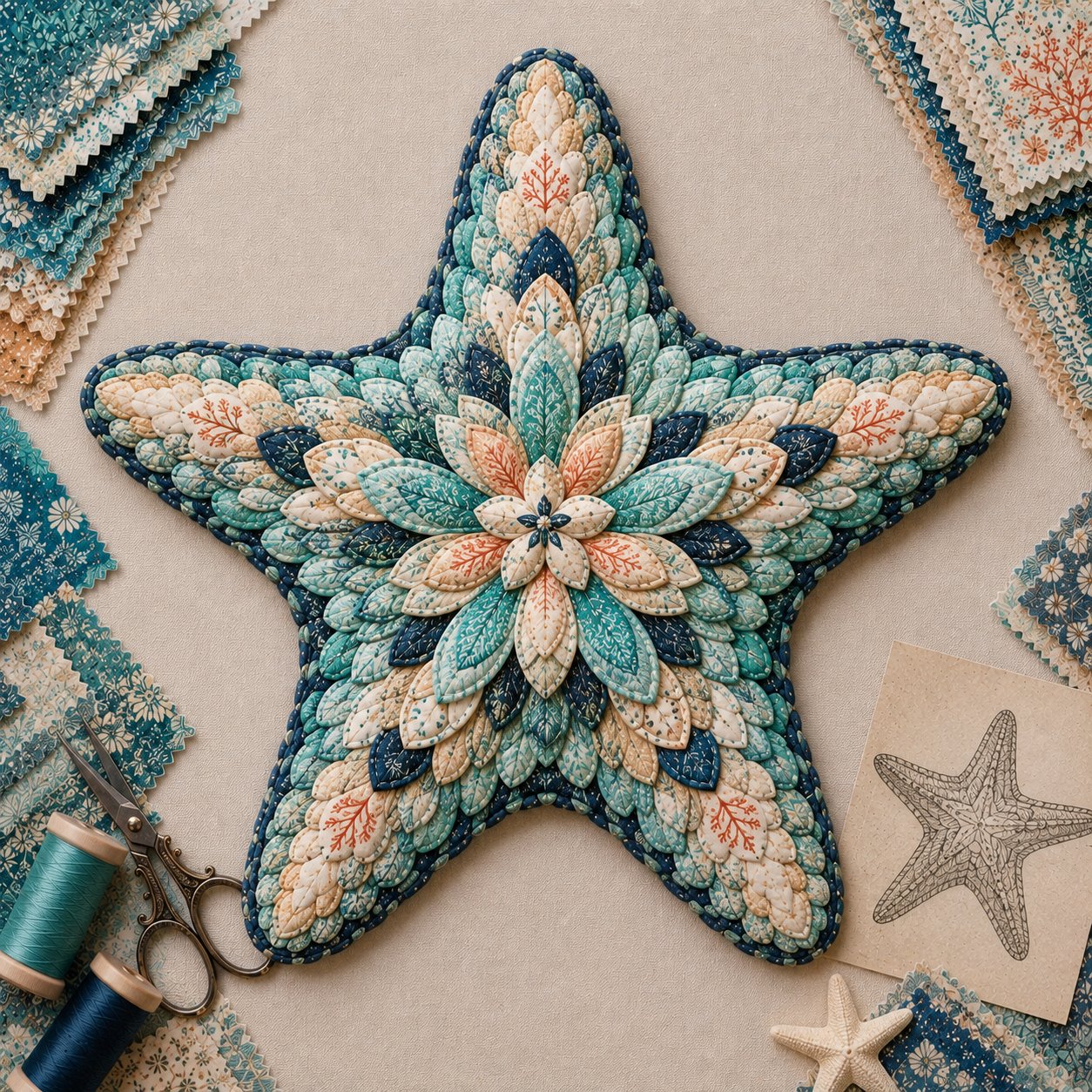⏳ Last Day 49% OFF – 🌊 Beginner-Friendly DIY Layered Ocean Wildlife Patchwork Art Kit | Complete Kit with All Tools & Step-by-Step Guide Included 💕