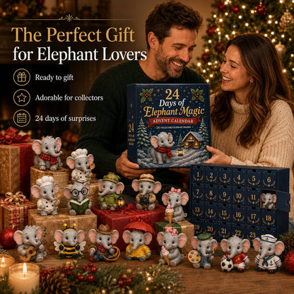 24 Days of Elephant Magic Advent Calendar – 24 Collectible Surprises