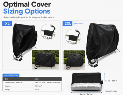 🔥 49% Off | Waterproof Bike Cover for 1–2 Bikes – Windproof Outdoor Protection 🚲