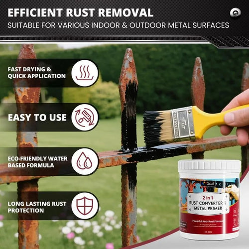 2‑in‑1 Rust Converter Metal Primer
