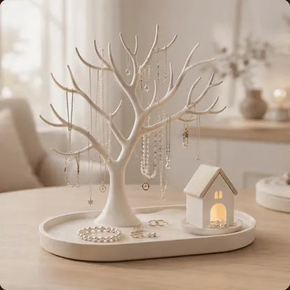 ✨ Light-Up Jewelry Tree – 3D Sculptural Jewelry Display Stand & Organizer