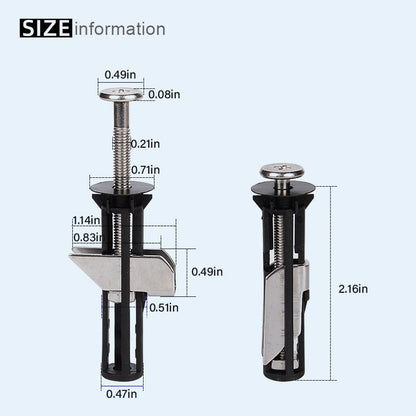 🎉✨ Universal Toilet Seat Bolt Kit - Quick Release & Easy Install
