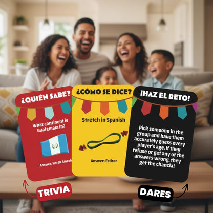 🎉 ¿Cómo Se Dice? Spanish Party Card Game: Hilarious Trivia & Challenges for Families & Adults – The Ultimate Latino Game Night Experience for All Generations