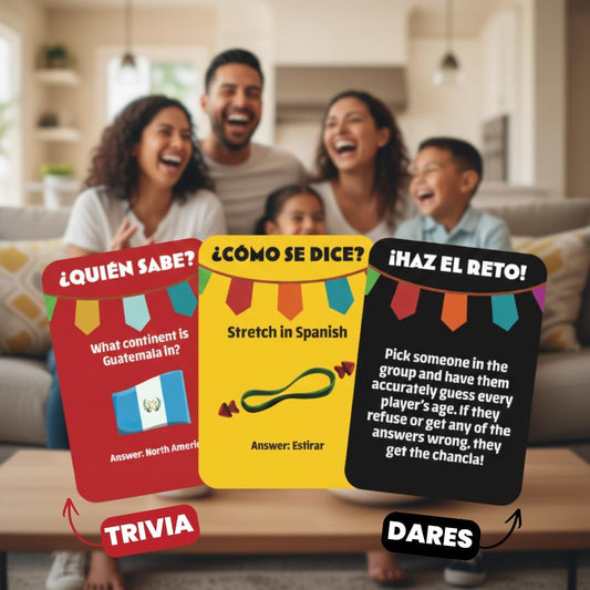 🎉 ¿Cómo Se Dice? Spanish Party Card Game: Hilarious Trivia & Challenges for Families & Adults – The Ultimate Latino Game Night Experience for All Generations