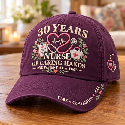 🎉 30-Year Career Milestone Baseball Caps | Celebrate a Lifetime of Dedication