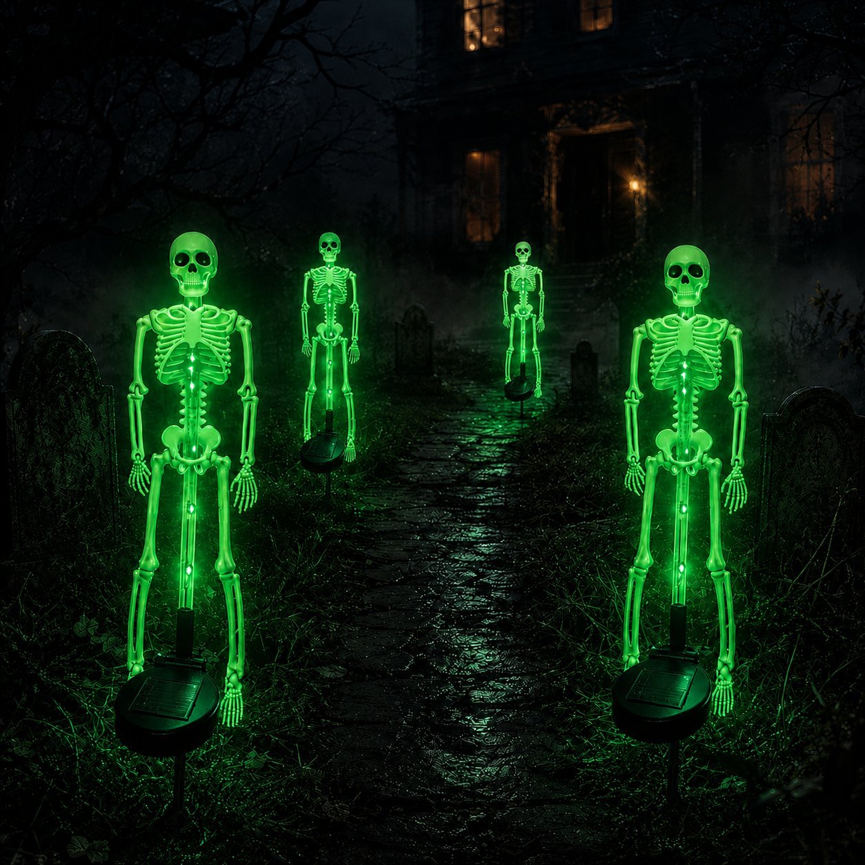 Solar Skeleton Yard Stake – Halloween Garden Light