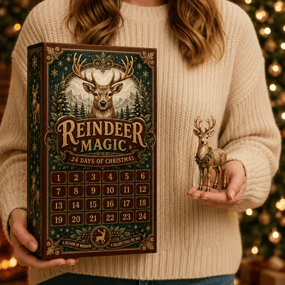 Reindeer Magic Advent Calendar – 24 Collectible Miniature Figurines