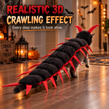 😺Halloween Cat Centipede Costume – Funny 3D Padded Creepy Crawler Outfit for Cats