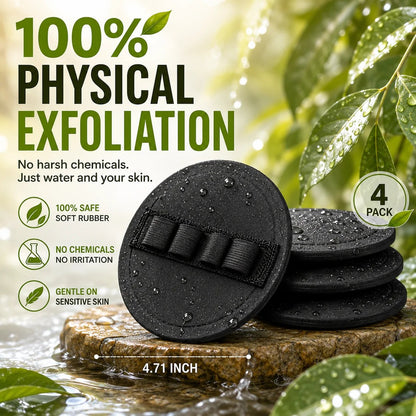 Soft Rubber Shower Scrubber for Gentle Exfoliation & Deep Cleansing