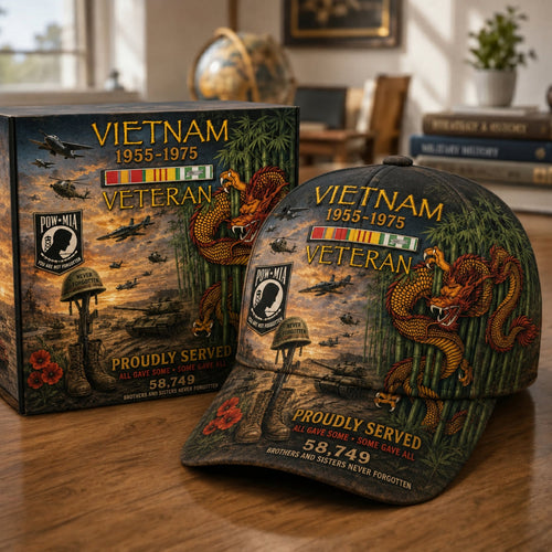 🔥 America 250th Celebration Sale: 50% OFF! 🎁Vietnam Veteran 1955–1975 Memorial Cap