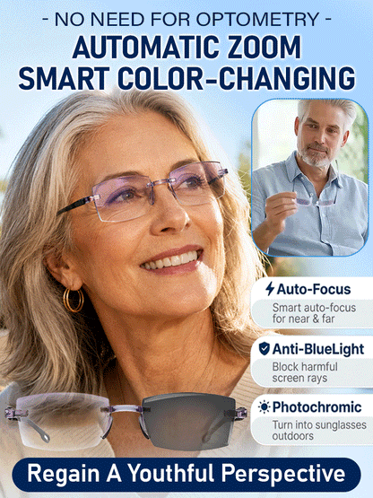[Regain Your Youthful Vision] Smart Zoom Diamond-Cut Reading Glasses