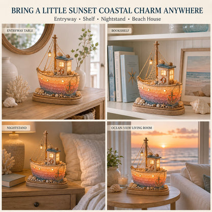 ⏳ Last Day 49% OFF – 🌅 Beginner-Friendly DIY Sunset Coast Sea Glass-Style Light Kit Collection | Complete Kit with Sea Glass-Style Pieces, LED Lights & Step-by-Step Guide Included 💕