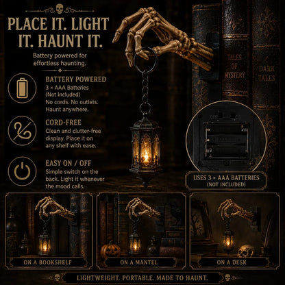 🔥😍💀Skeleton Hand Lantern Shelf Light™
