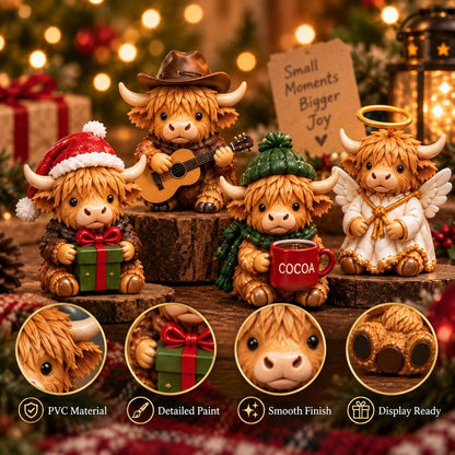 Highland Cow Advent Calendar – 24 Miniature Characters