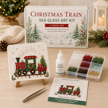 🎅🔥Christmas Pre-sale 49% OFF - 🎄 Create your own magical christmas sea glass art 🦌✨